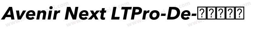 Avenir Next LTPro-De字体转换